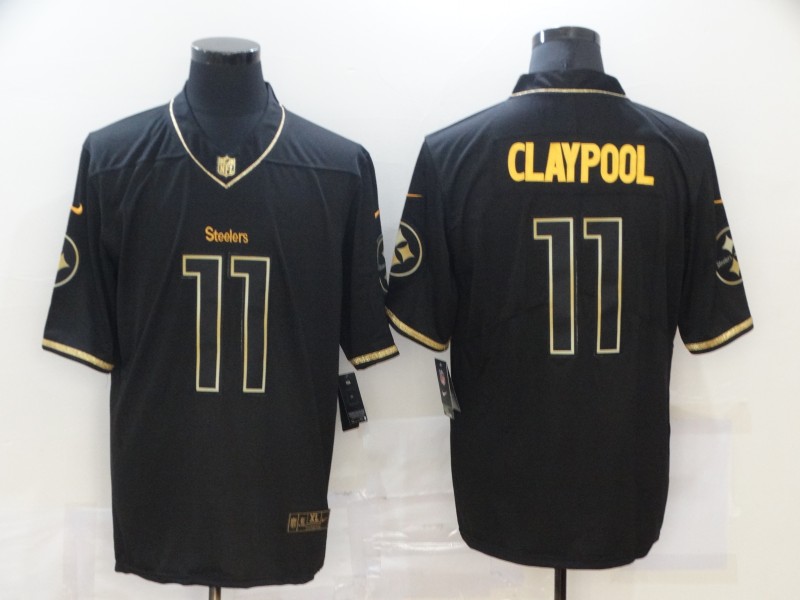 Men's Pittsburgh Steelers Chase Claypool #11 Black Alternate Jersey
